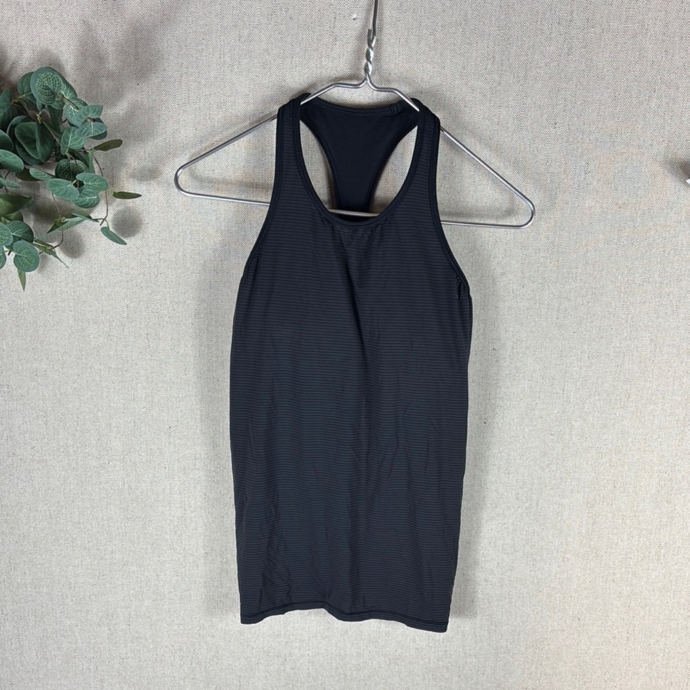 Lululemon > Black Racerback Rusche of Adrenaline Tank Top 4 - Picture 2 of 10